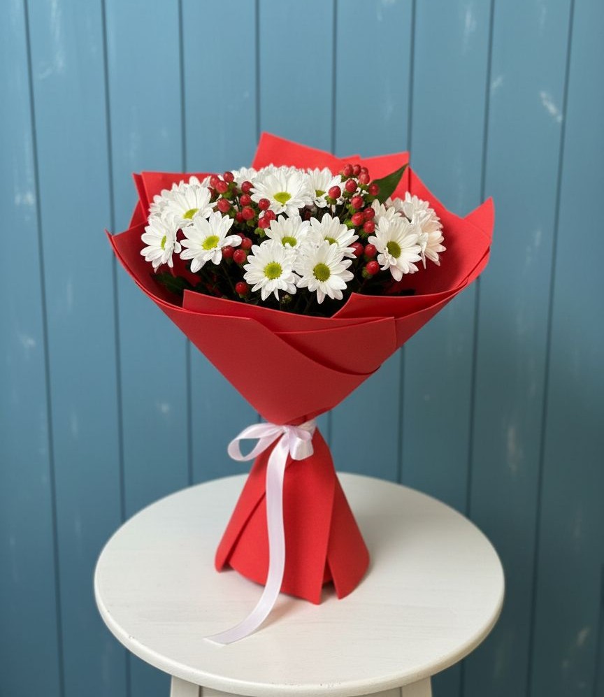 Букет цветов из: Хризантемы в Садовое