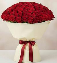 Букет 101 Красная роза Милано в Садовое