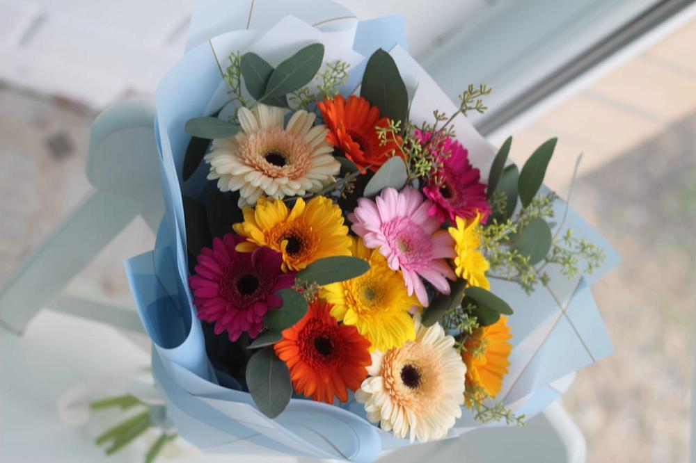 Букет цветов из: Герберы в Садовое