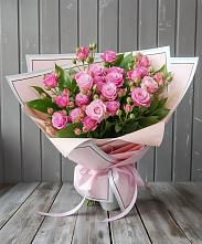Букет Розовый кустик #REPLACE_PRED# Садовое