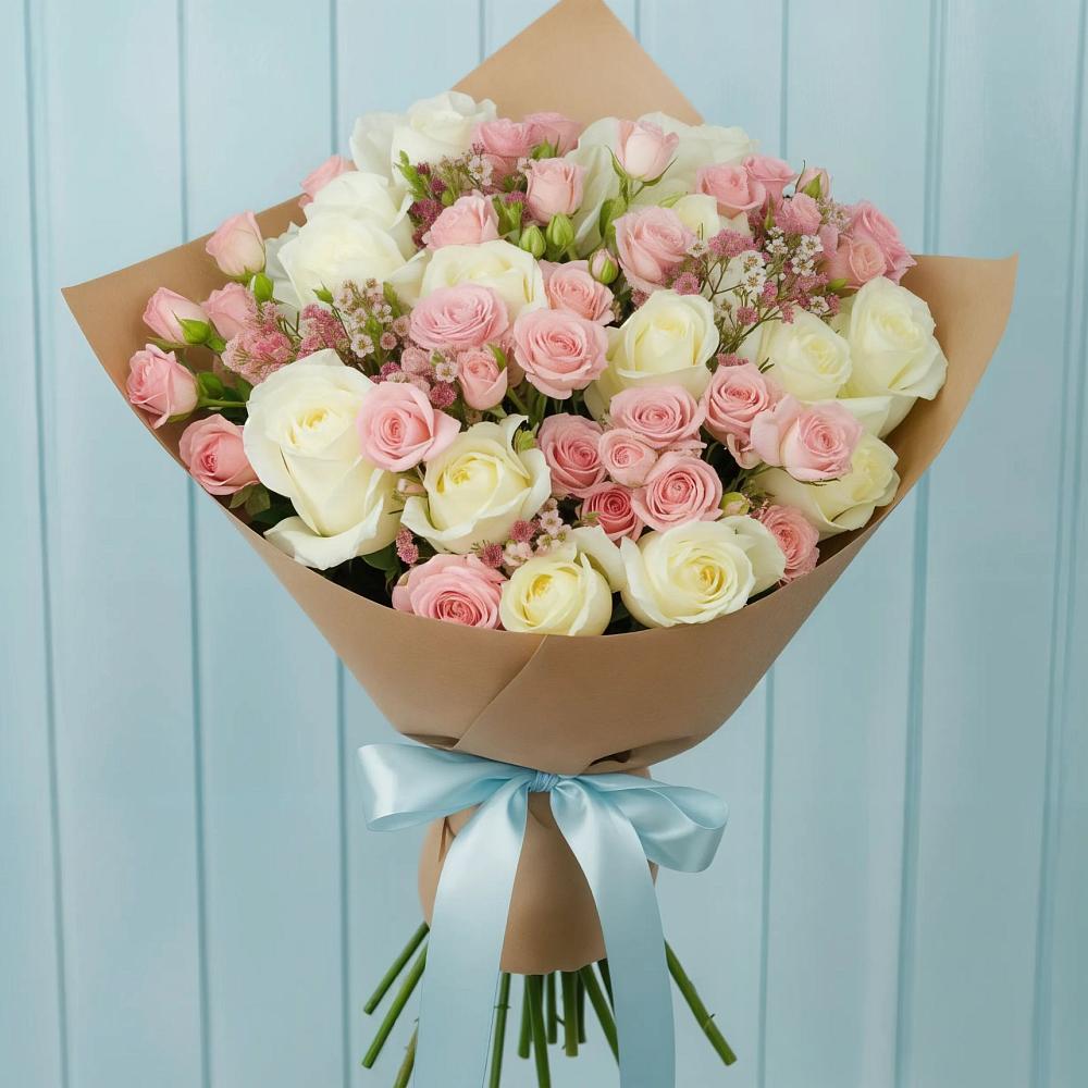 Букет цветов из: Розы в Садовое