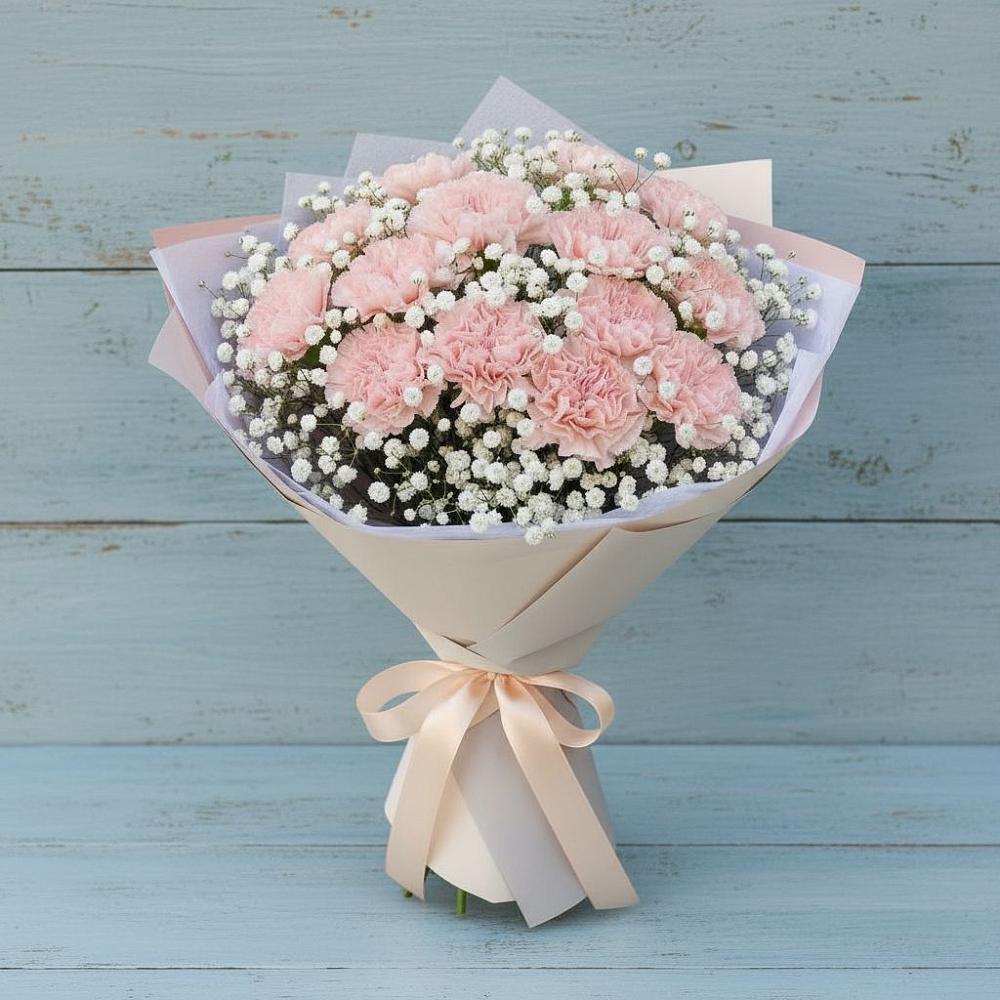 Букет цветов из: Гвоздики в Садовое