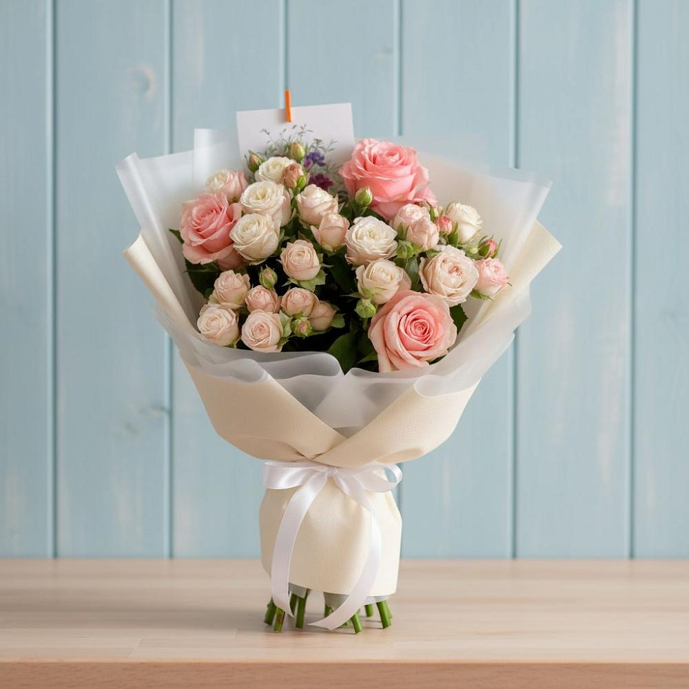 Букет цветов из: Розы в Садовое