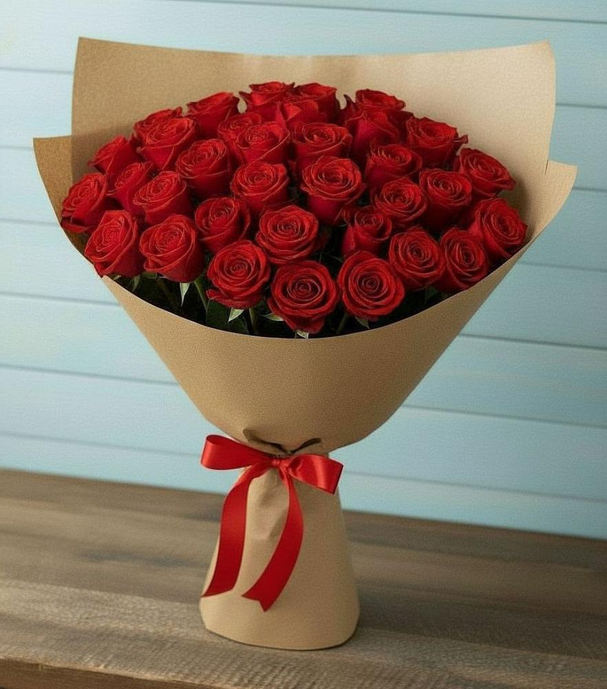 Букет Красные розы Милано в Садовое