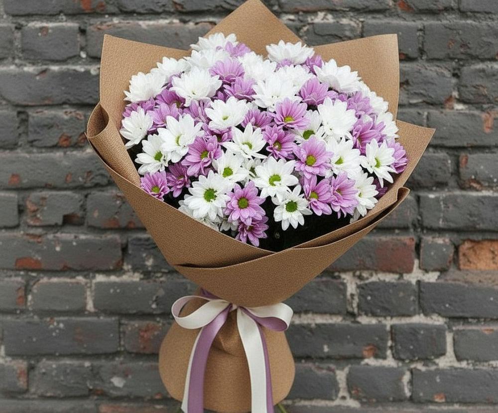 Букет цветов из: Хризантемы в Садовое