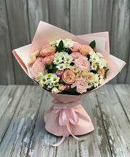 Букет цветов из:  Гвоздики, Розы и Хризантемы в Садовое