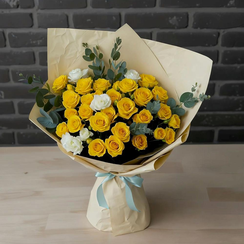 Букет цветов из: Розы в Садовое