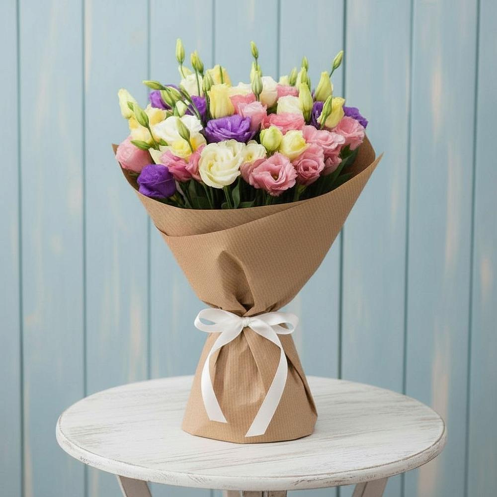 Букет цветов из: Лизиантусы в Садовое