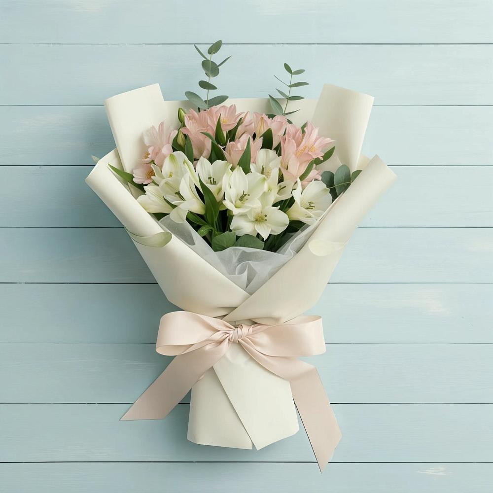 Букет цветов из: Альстромерии в Садовое