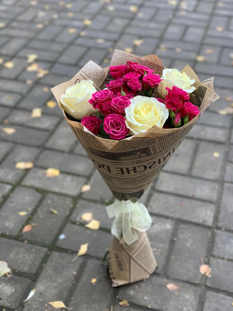 Букет цветов из: Розы в Садовое