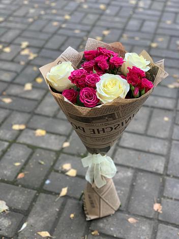 Букет цветов из: Розы в Садовое