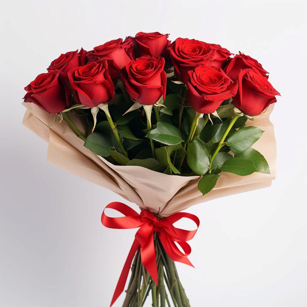 Букет 11 Красных роз Эдлесс Лав в Садовое