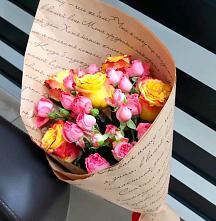 Букет цветов из:  Розы #REPLACE_PRED# Садовое