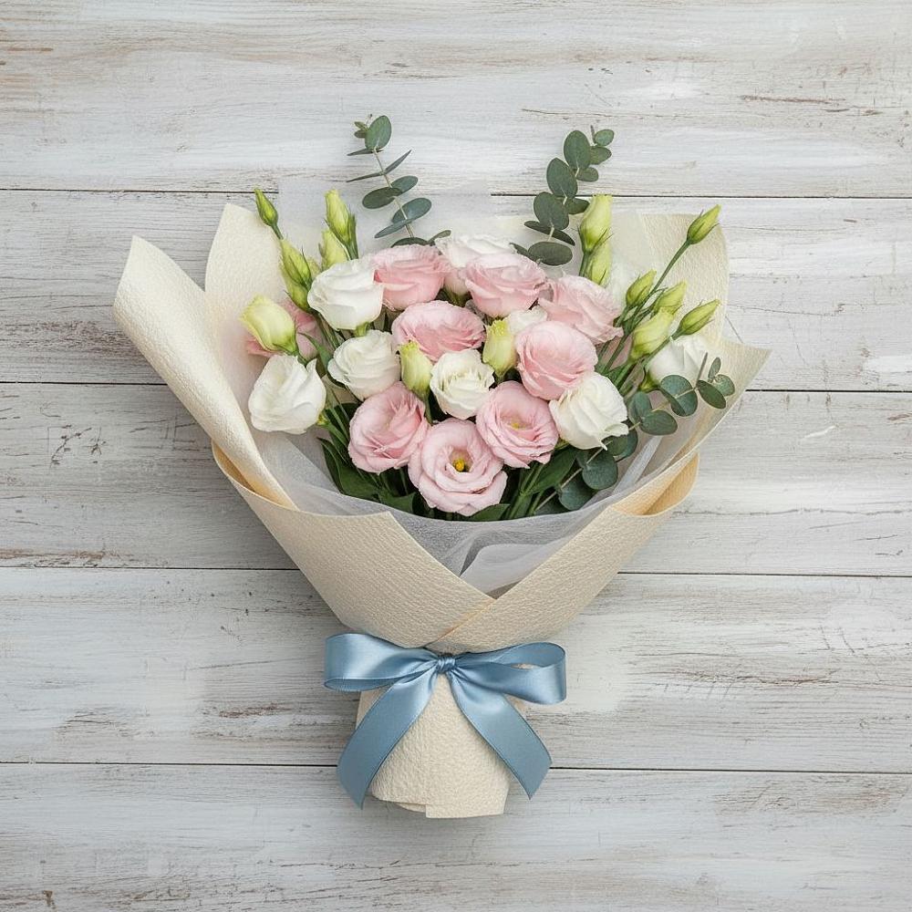 Букет цветов из: Лизиантусы в Садовое